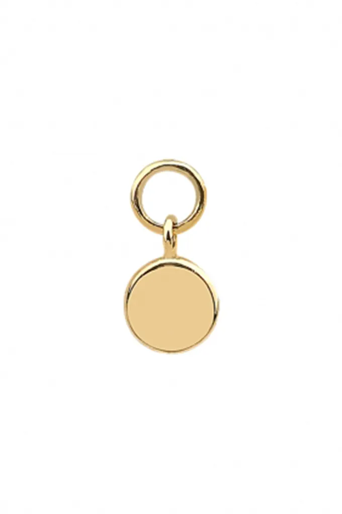 14 Real Solid Gold Everyday Minimalist Small Modern Trendy Dangle Boho Round Hoop Earring Charm