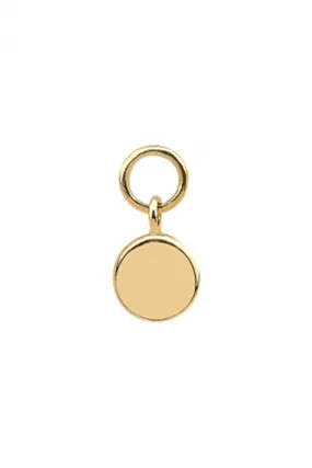 14 Real Solid Gold Everyday Minimalist Small Modern Trendy Dangle Boho Round Hoop Earring Charm