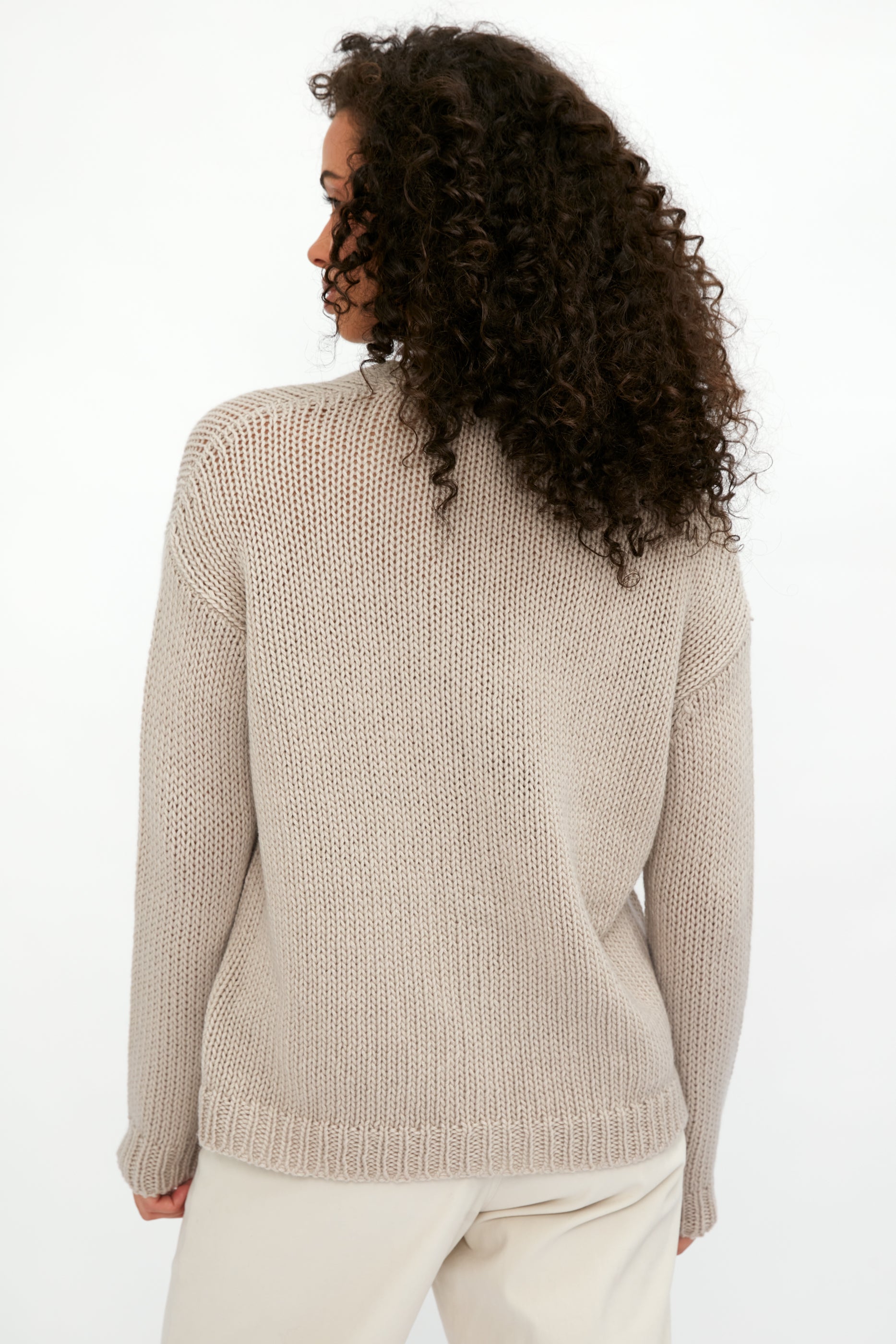 Airy Cashmere Cardigan in Dune