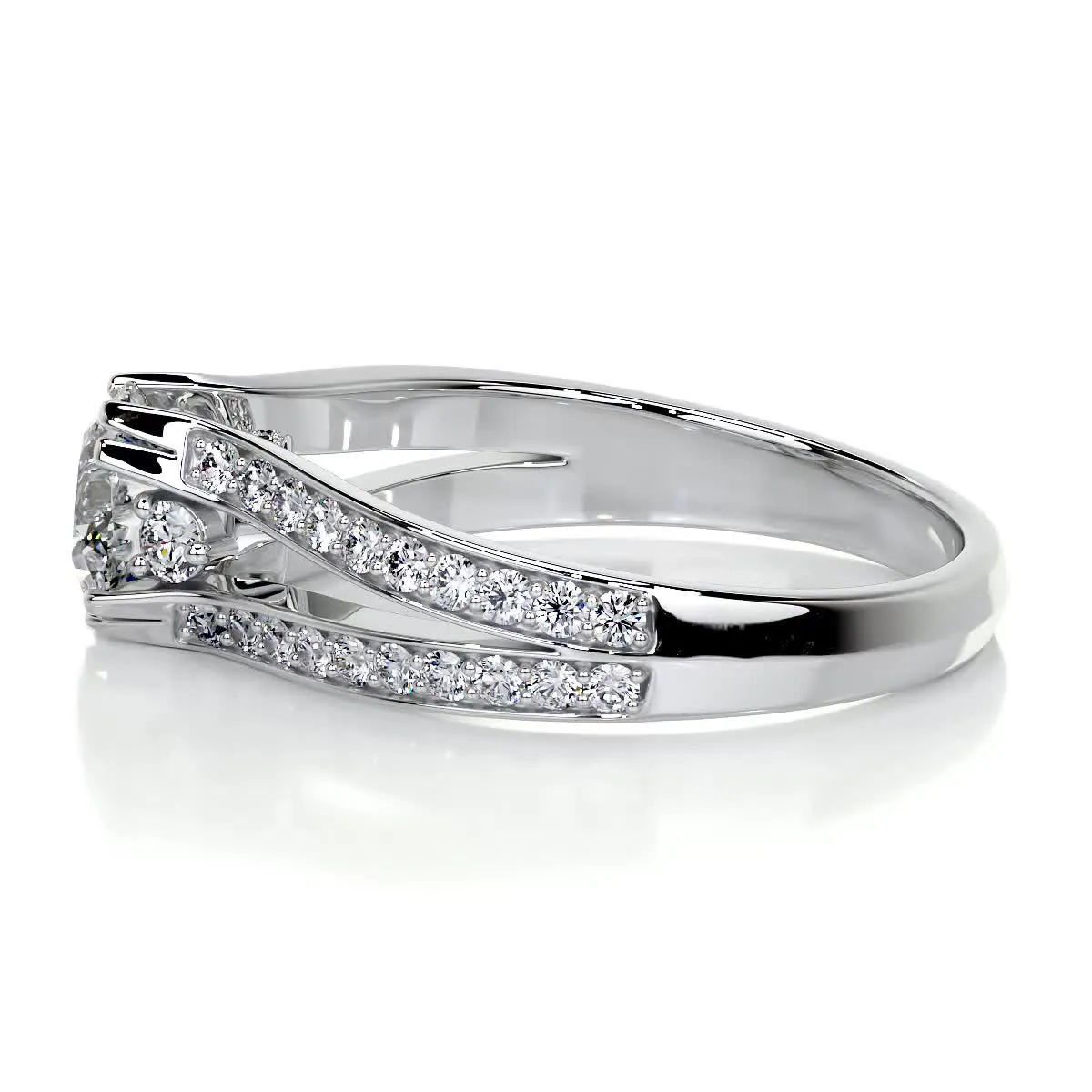 Alex Lab Grown Diamond Ring -18K White Gold