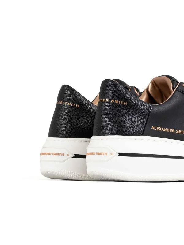 Alexander Smith Lancaster Sneaker In Black Leather