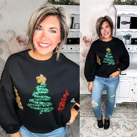 All I Want For Christmas Tinsel Pullover Sweatshirt