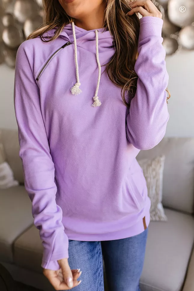 Ampersand Avenue - Doublehood Sweatshirt - Wisteria