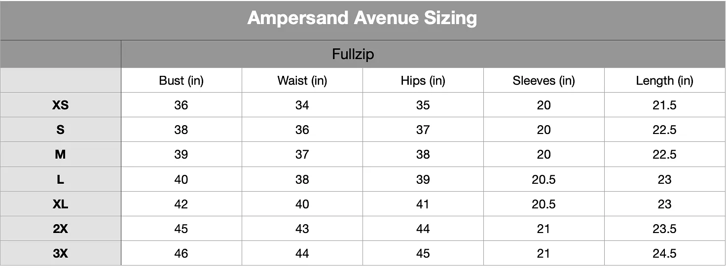 Ampersand Avenue Fullzip Sweatshirt Dove