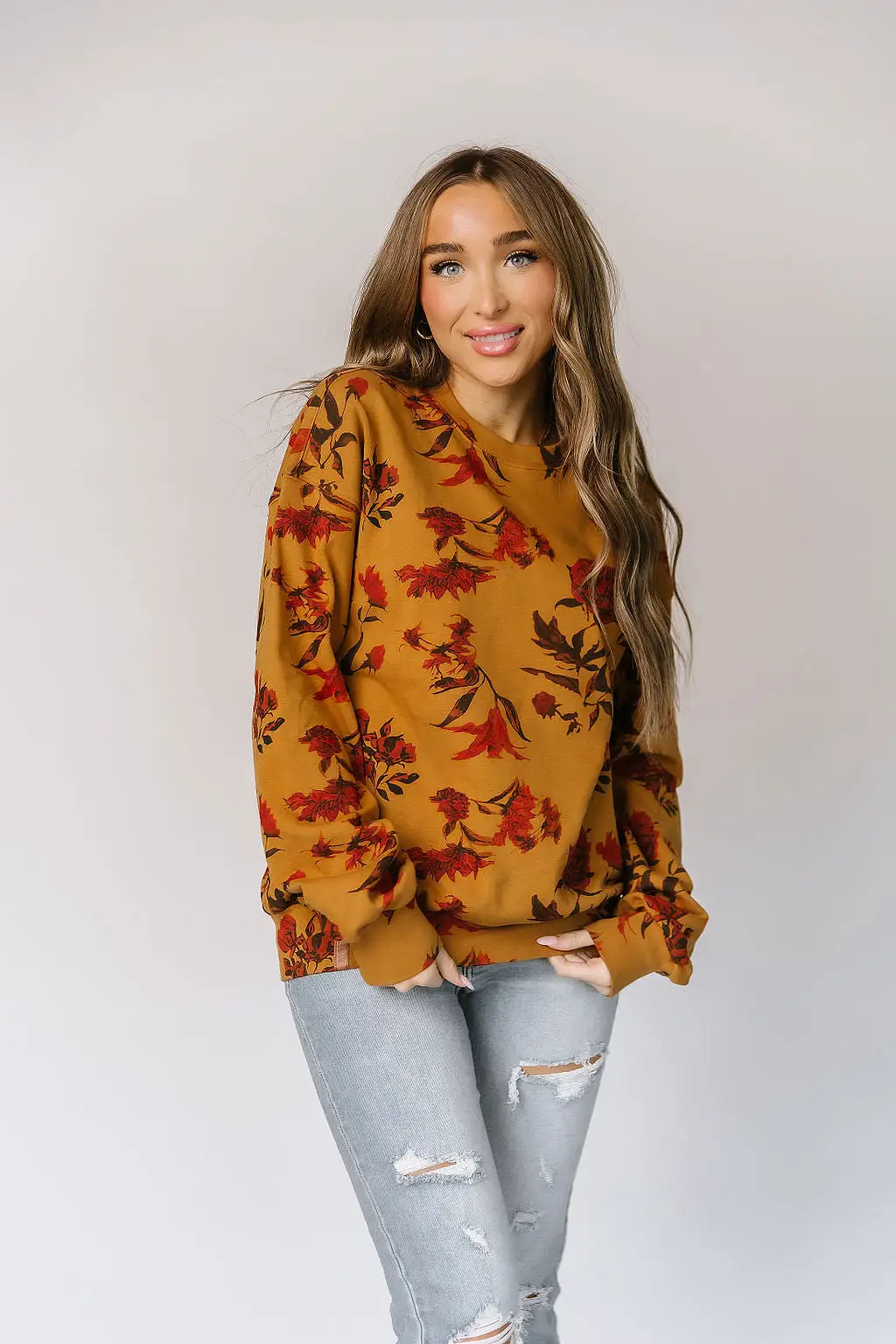 Ampersand Avenue University Pullover - Fall Bouquet