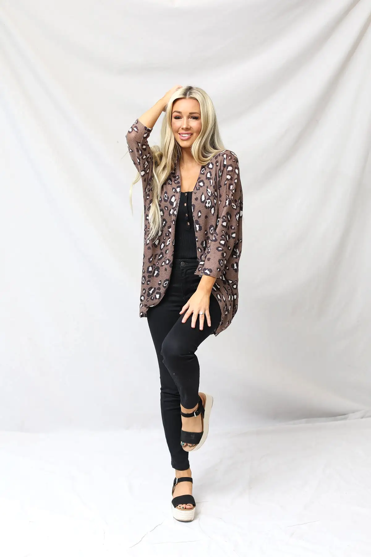 Animal Print Cardigan