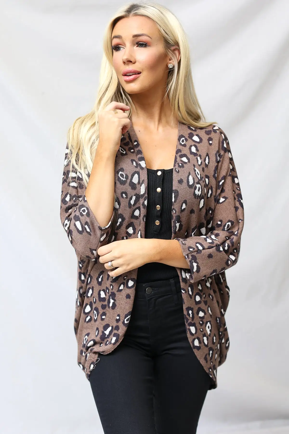 Animal Print Cardigan