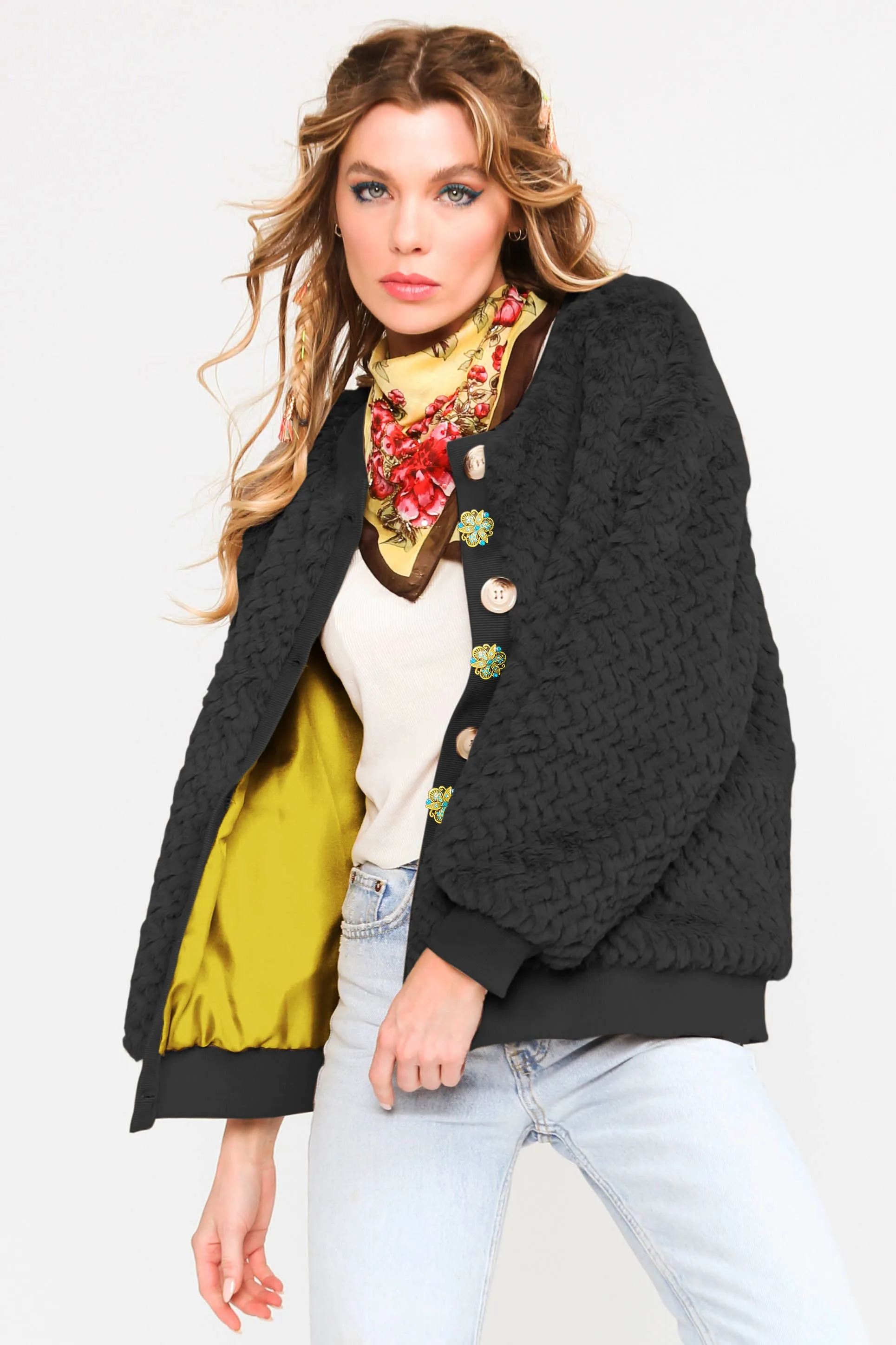 Aratta - Nellie Fur Jacket: Black