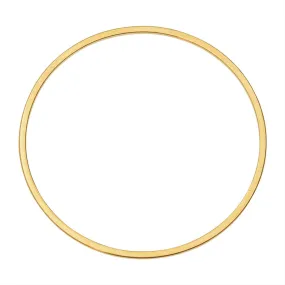 Beadable Open Frame Link, Circle 40mm, Gold Tone (4 Pieces)