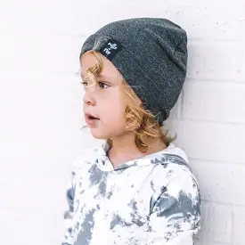 BEANIE- Charcoal French Terry Beanie