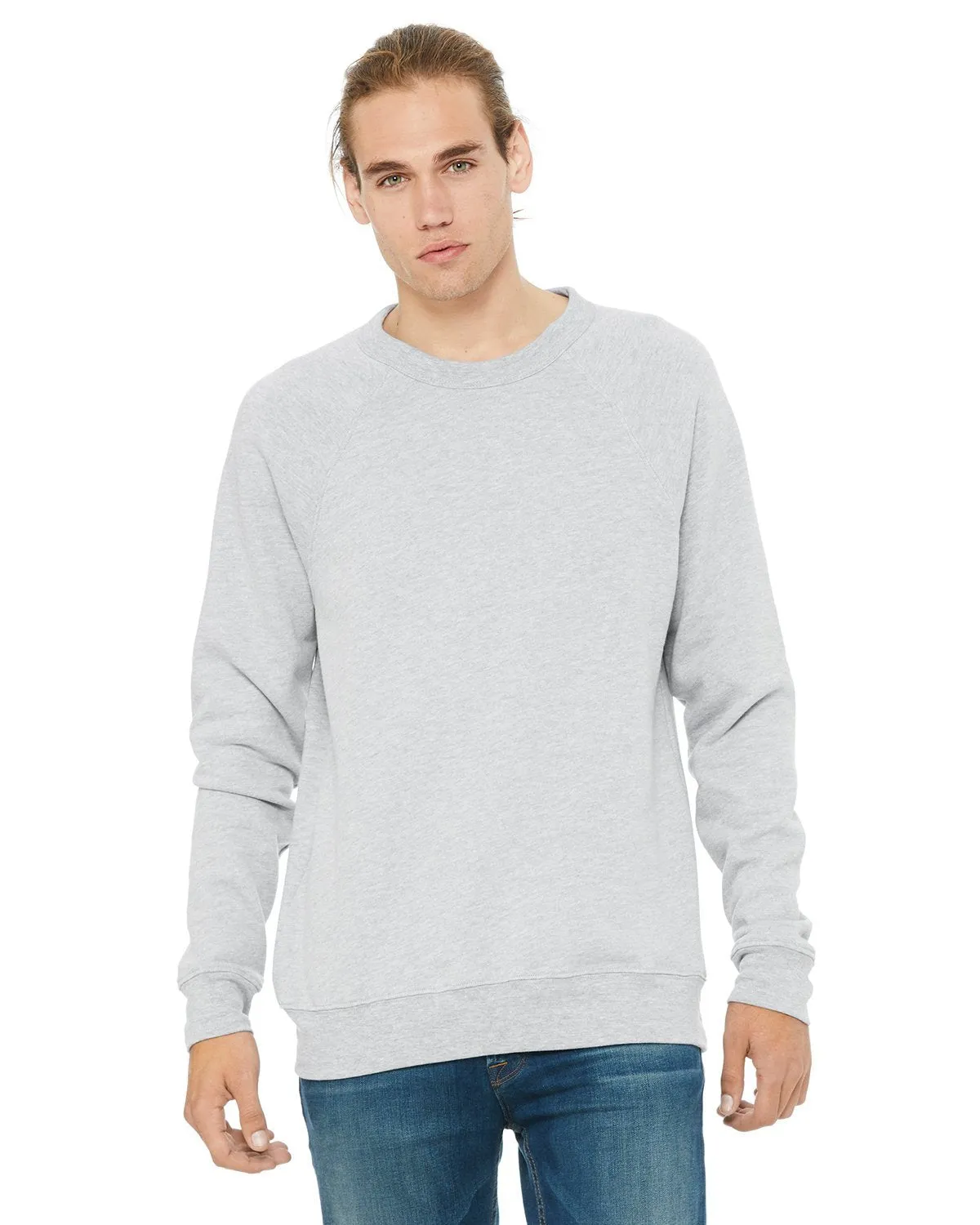 Bella + Canvas Unisex Sponge Fleece Crewneck Sweatshirt 3901 Athletic Heather