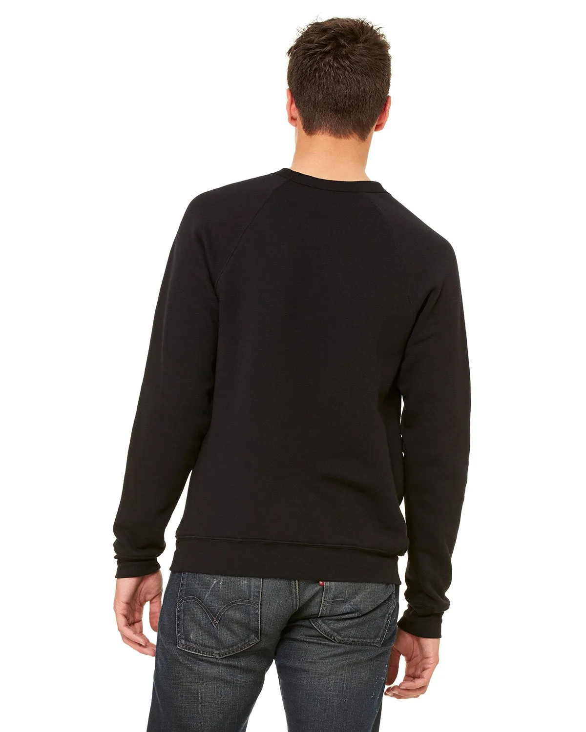 Bella + Canvas Unisex Sponge Fleece Crewneck Sweatshirt 3901 Black