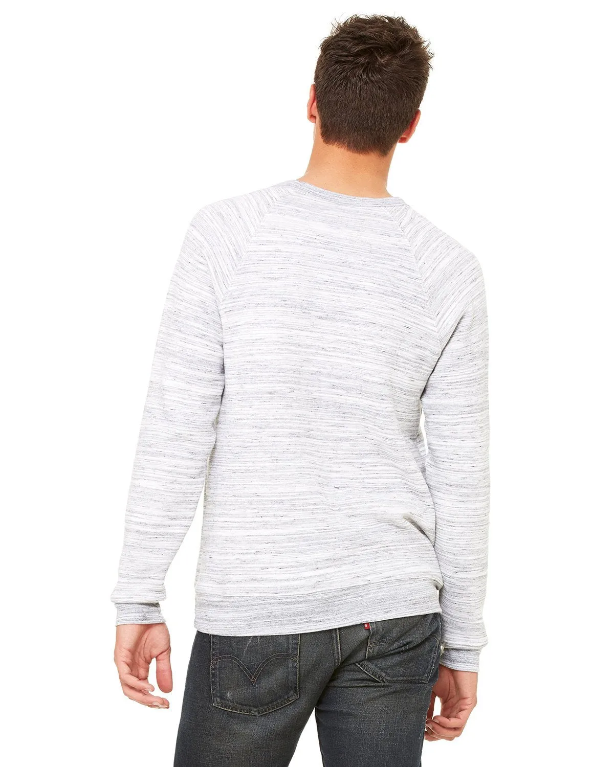 Bella + Canvas Unisex Sponge Fleece Crewneck Sweatshirt 3901 Lt Grey Marble