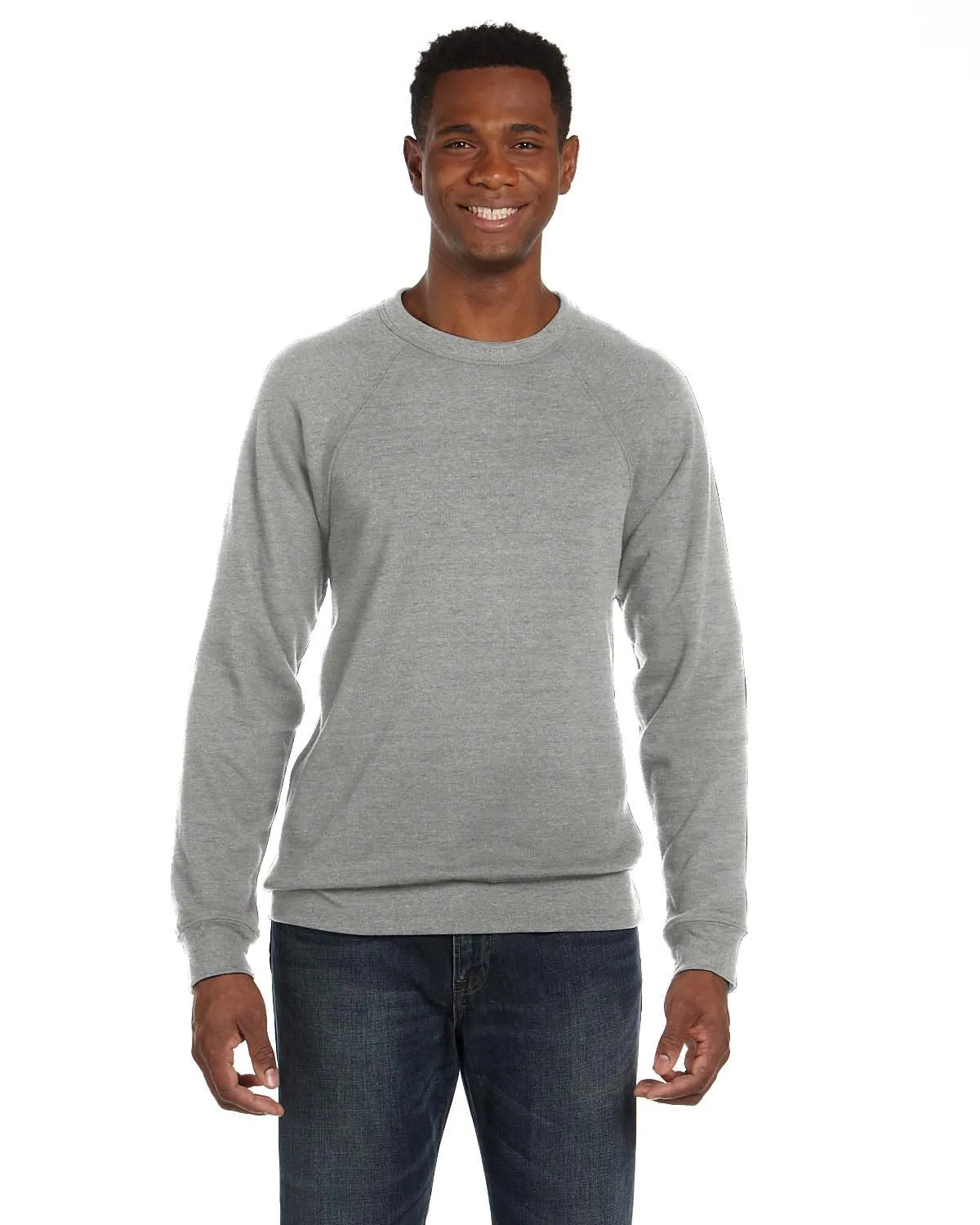 Bella + Canvas Unisex Sponge Fleece Crewneck Sweatshirt 3901 Lt Grey Marble