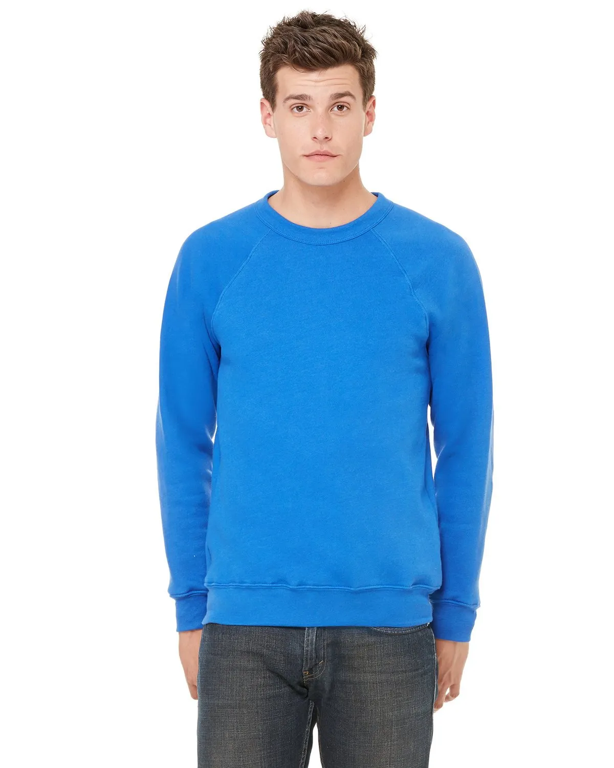 Bella + Canvas Unisex Sponge Fleece Crewneck Sweatshirt 3901 True Royal