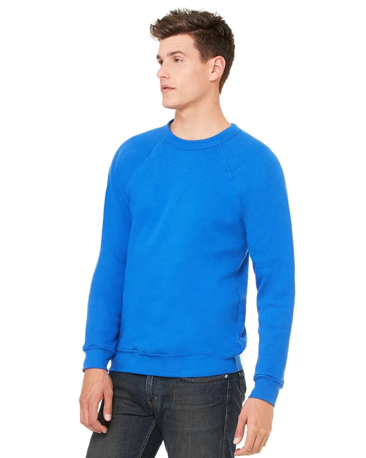 Bella + Canvas Unisex Sponge Fleece Crewneck Sweatshirt 3901 True Royal