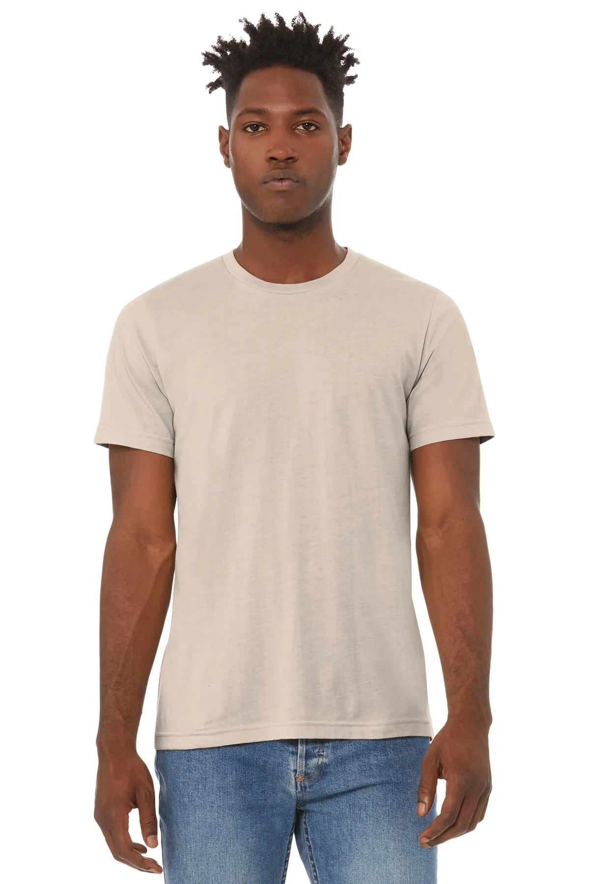 BELLA+CANVAS  Unisex Heather CVC Short Sleeve Tee. BC3001CVC