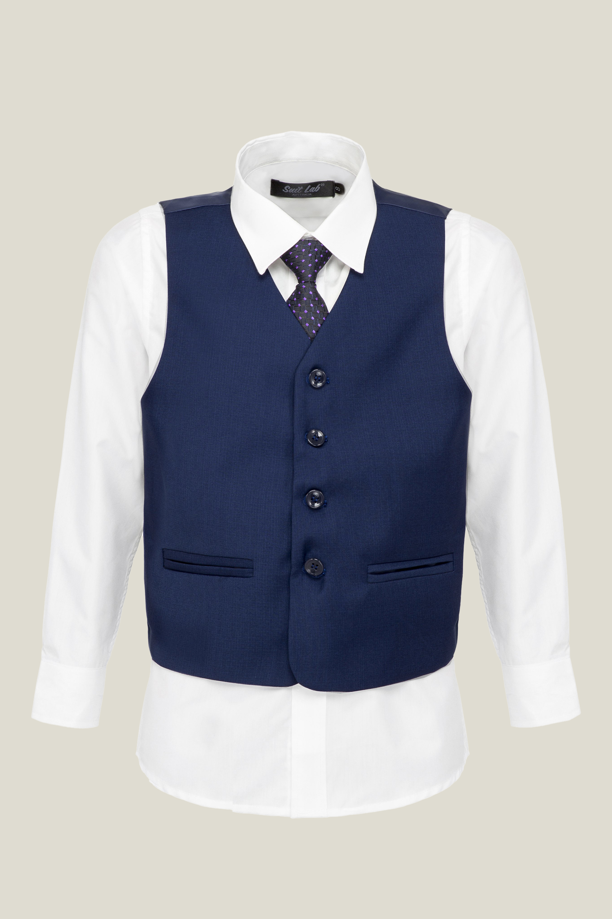 Boys Dark Horse Navy Vest