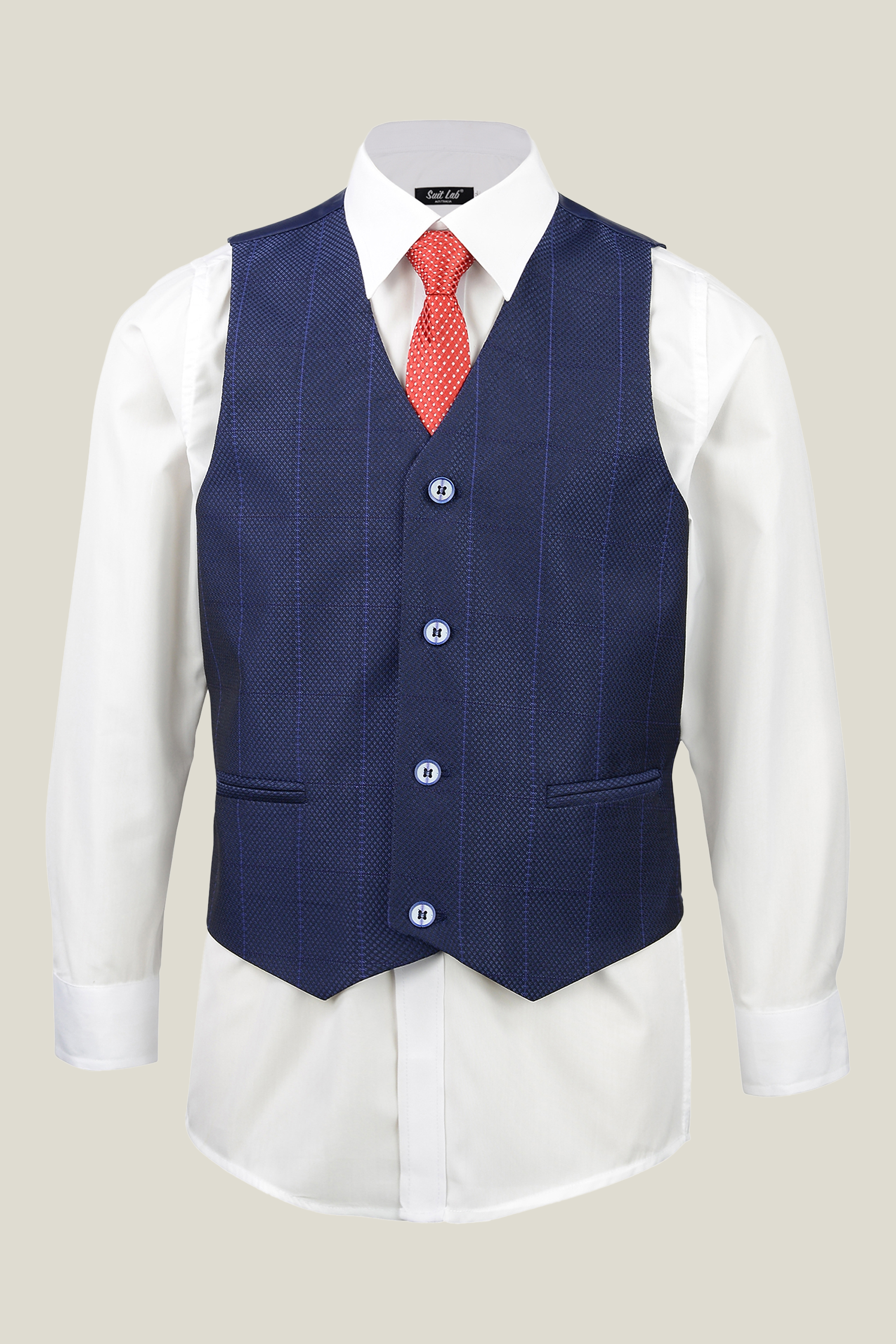 Boys Duke Of Navy Vest