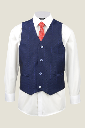 Boys Duke Of Navy Vest