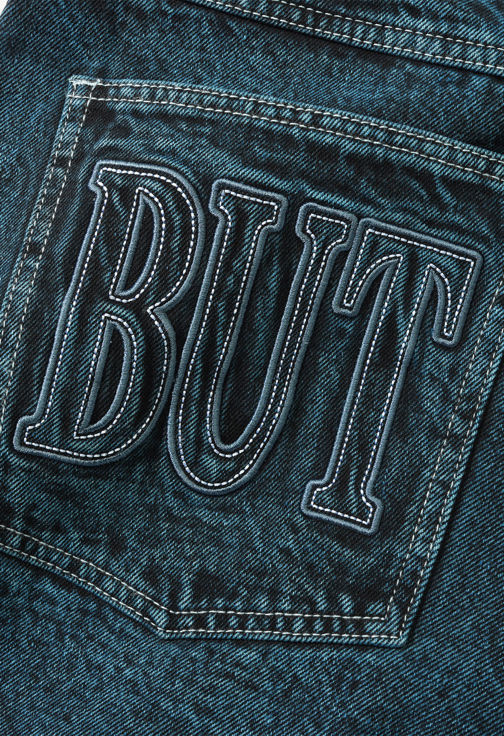 BUTTER GOODS Applique denim jeans