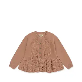 Cabby Frill Cardigan - Maple Sugar