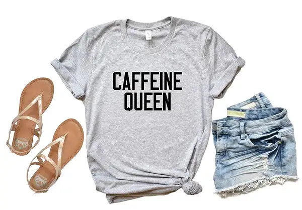 Caffeine Queen Crewneck Tee