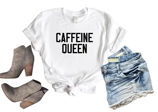 Caffeine Queen Crewneck Tee