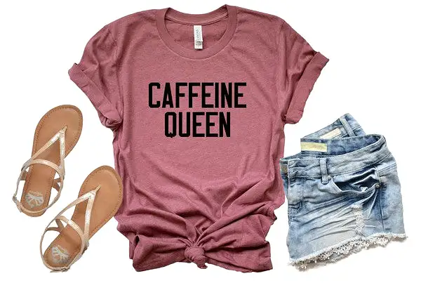 Caffeine Queen Crewneck Tee