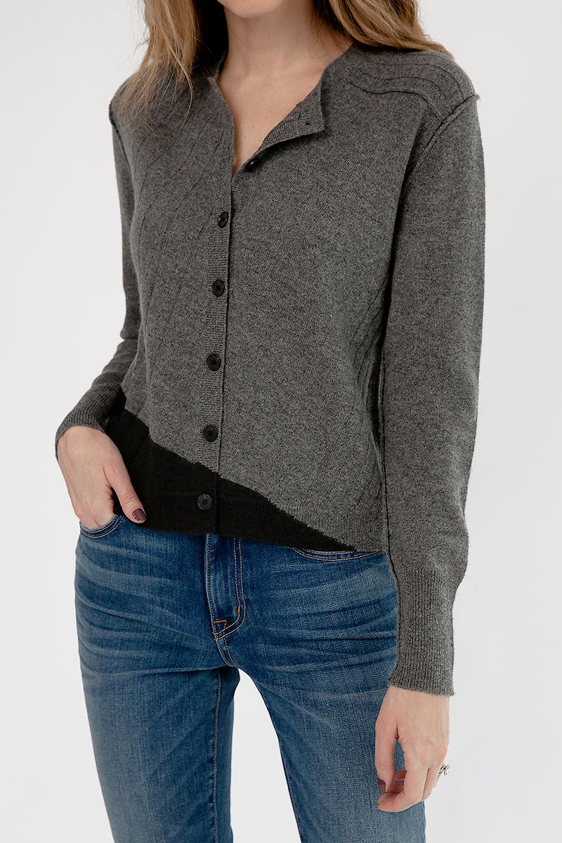 Cardigan in Thunder Black