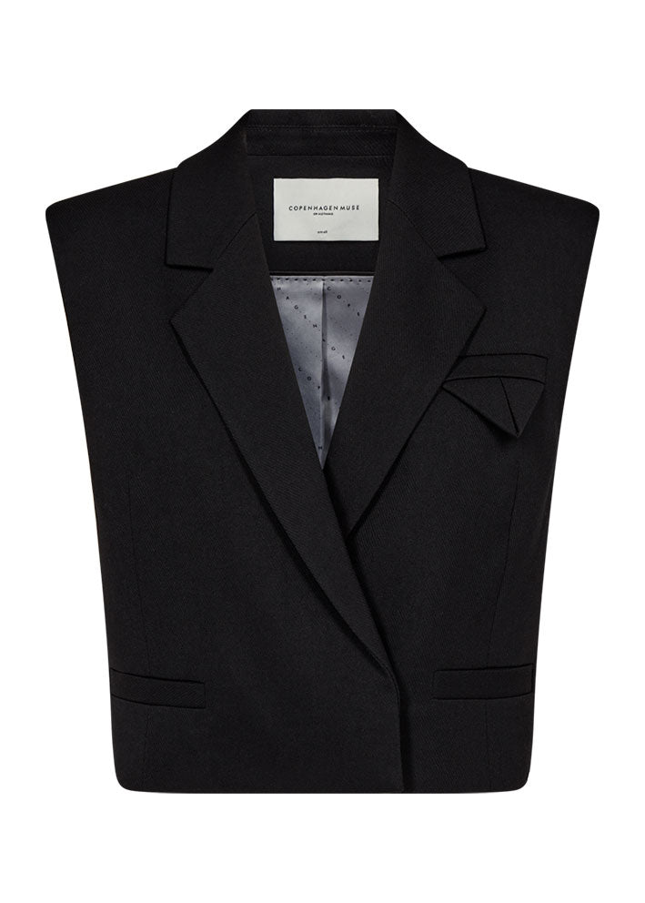 Copenhagen Muse Tailor Kort Vest - Black