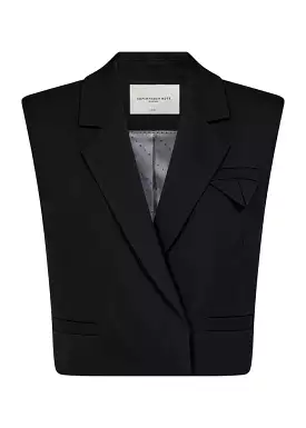 Copenhagen Muse Tailor Kort Vest - Black