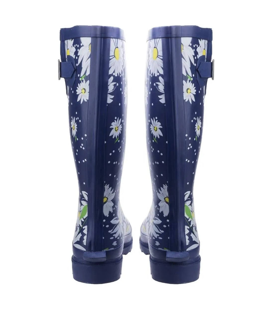 Cotswold Womens/Ladies Burghley Pull On Patterned Wellington Boots (Daisy) - UTFS3997