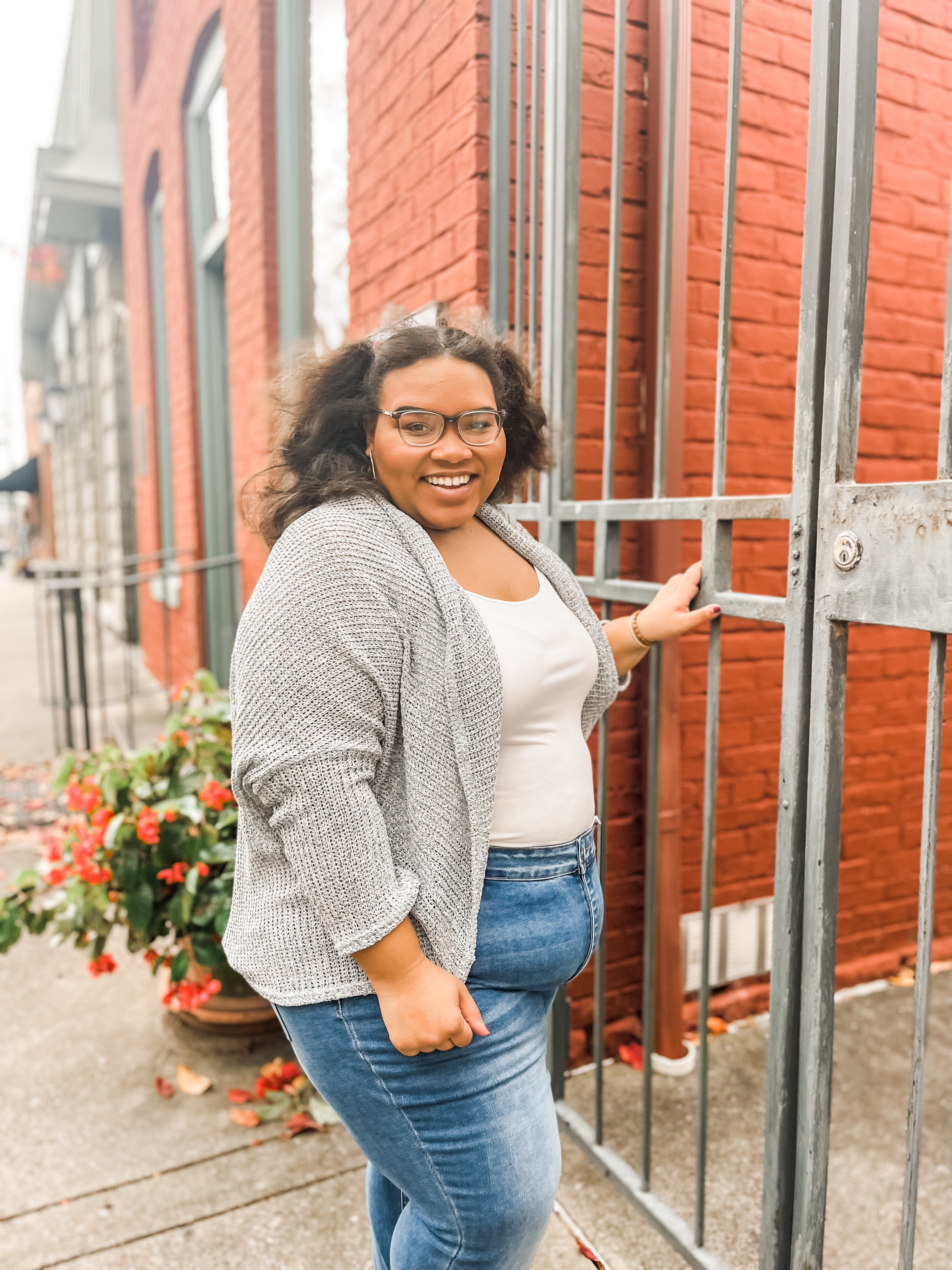 Crisp Weather Dolman Sleeve Cardigan PLUS