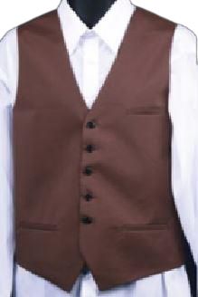 DANIEL ELLISSA WAITER VEST VW01 BROWN