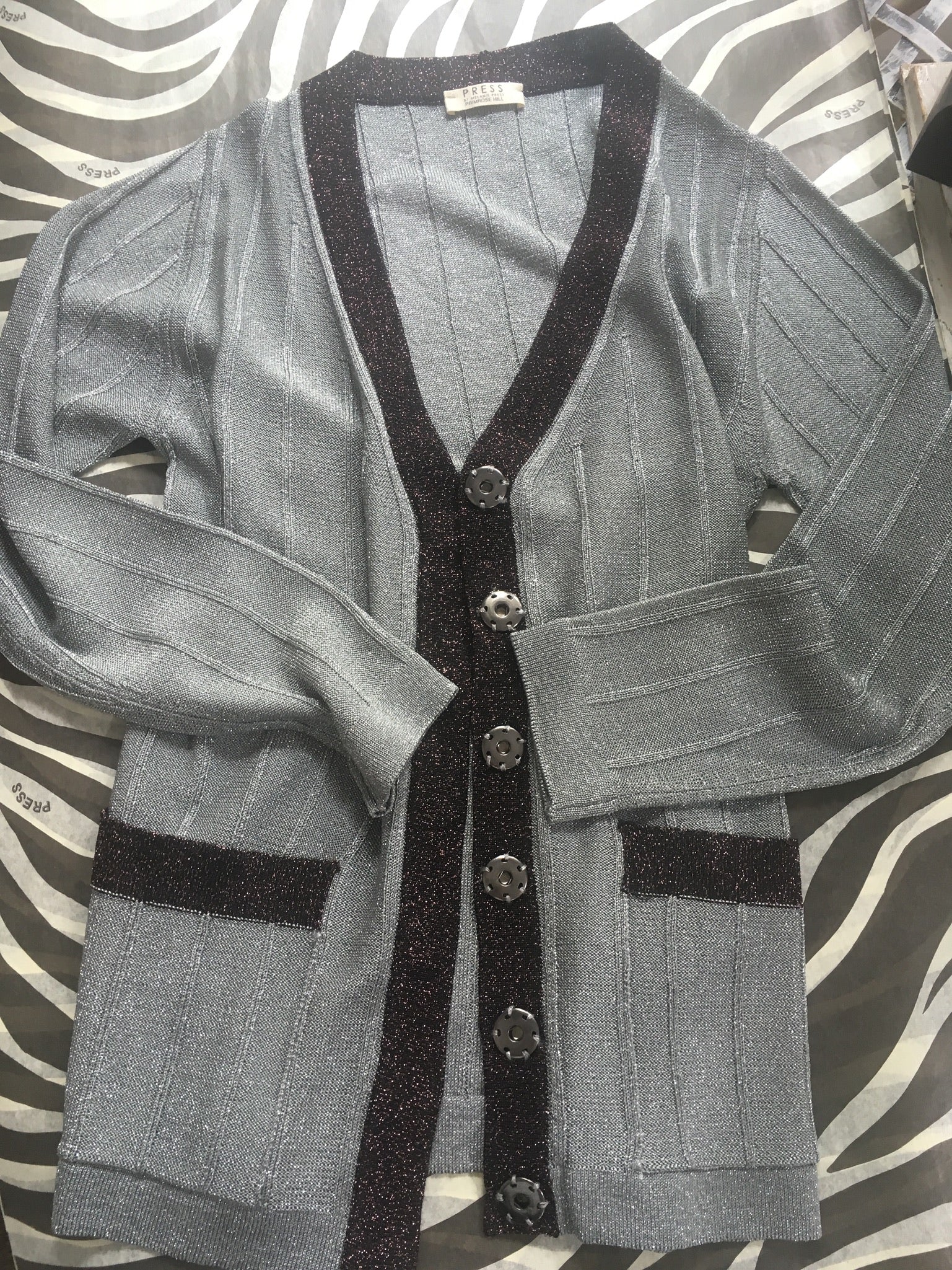 Dica lurex cardigan