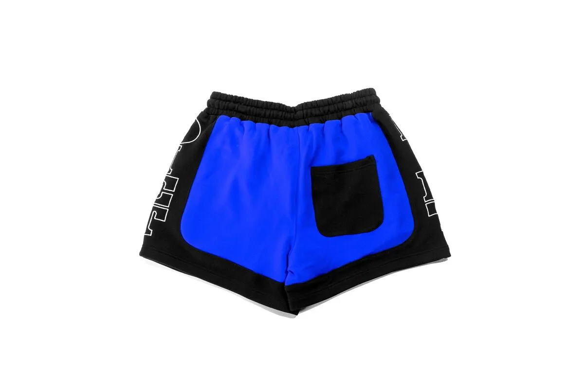 Diet Starts Monday French Terry Row Shorts - Black/Blue