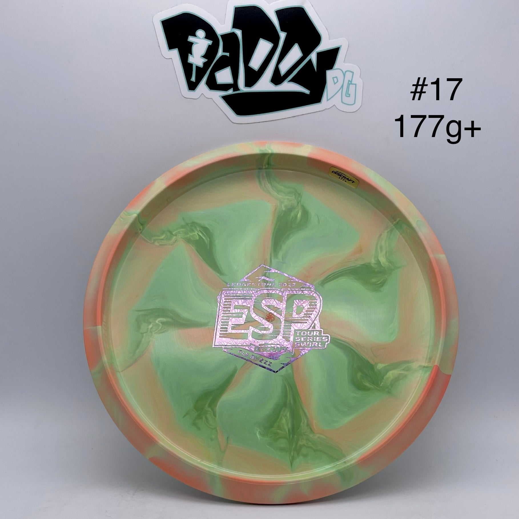 Discraft ESP Swirl Flx Buzzz 2022 Ledgestone Bottom Stamped Midrange