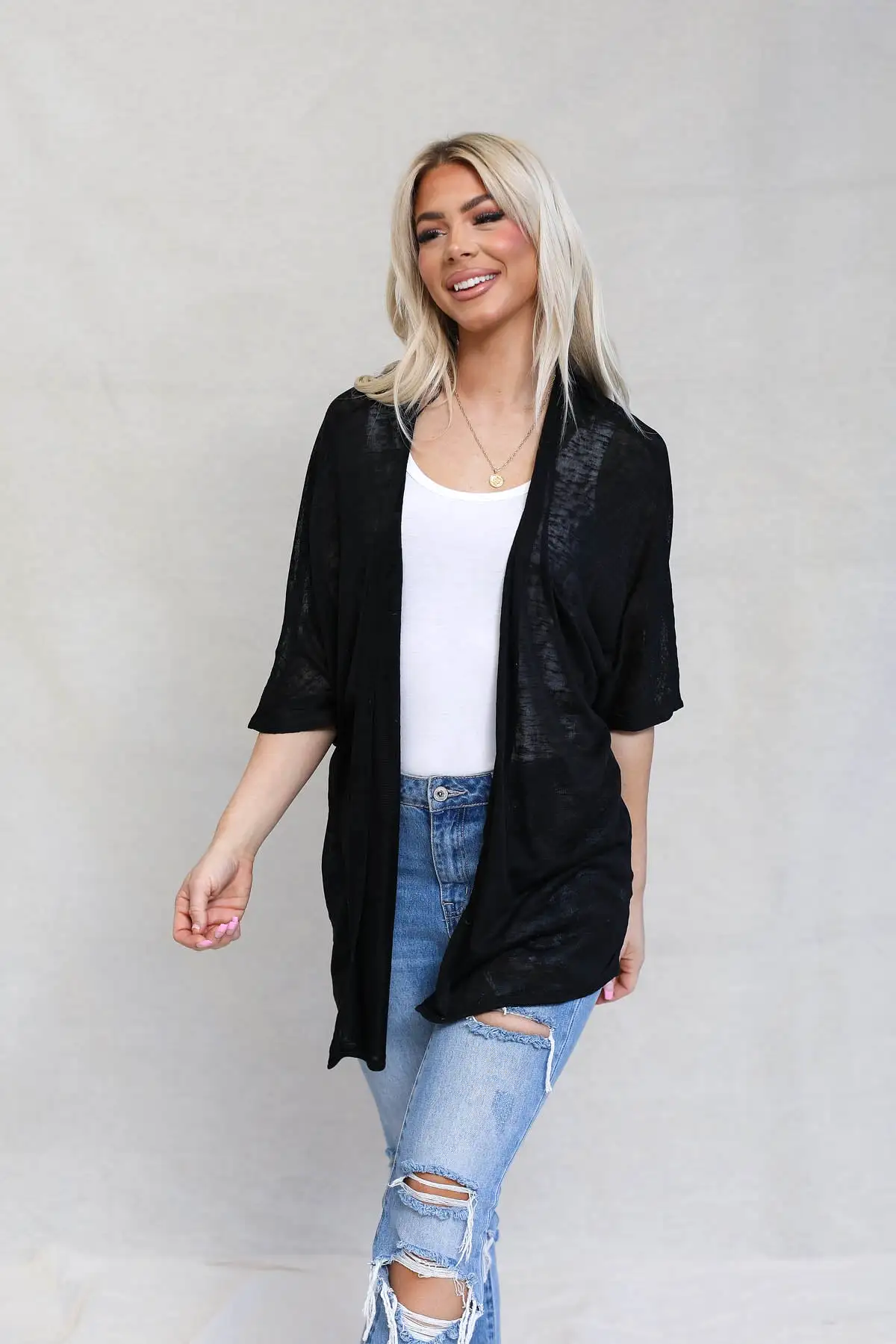 Dolman Open Cardigan