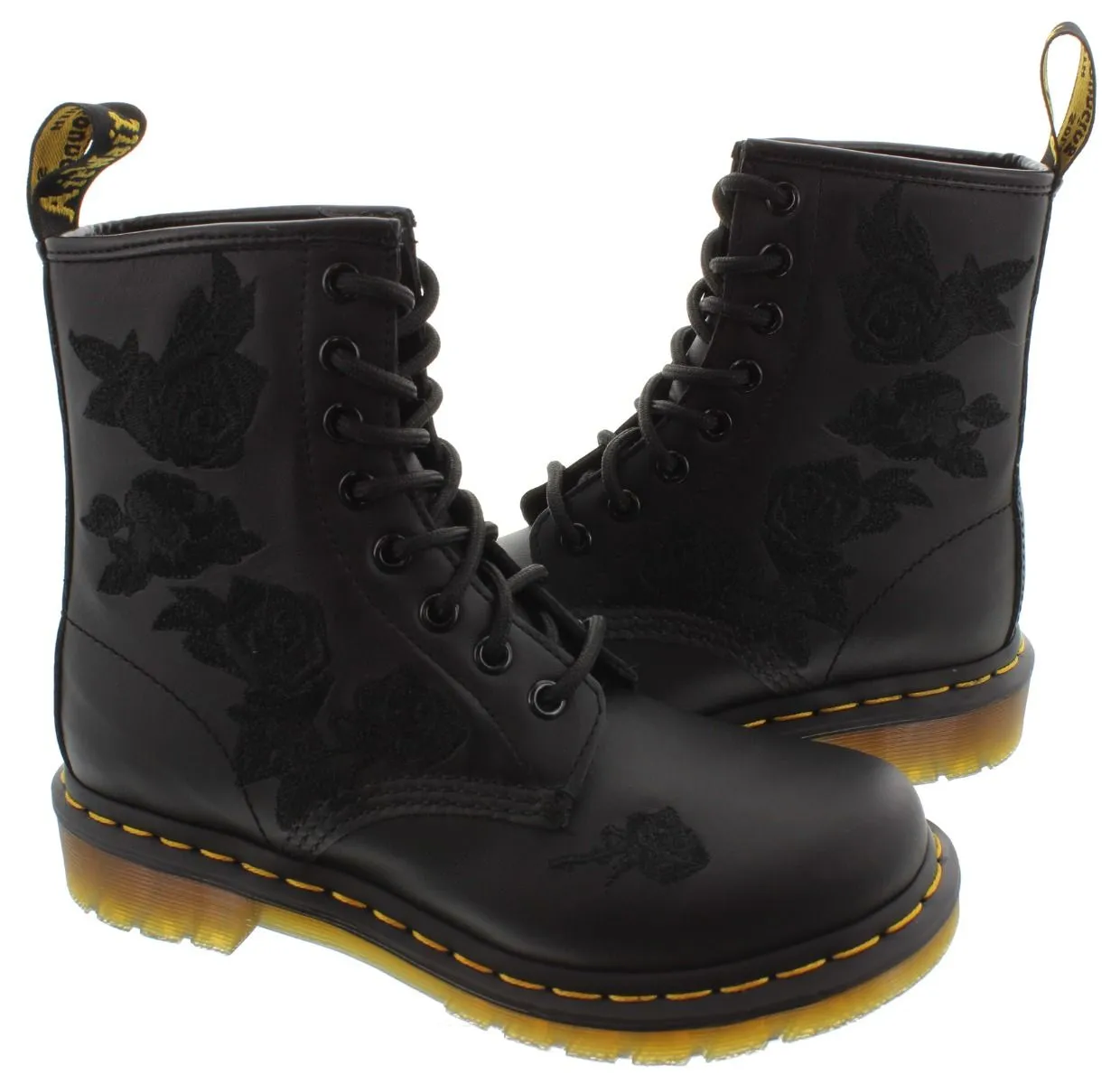 DR MARTENS Ladies 1460 Vonda Mono Boots In Black