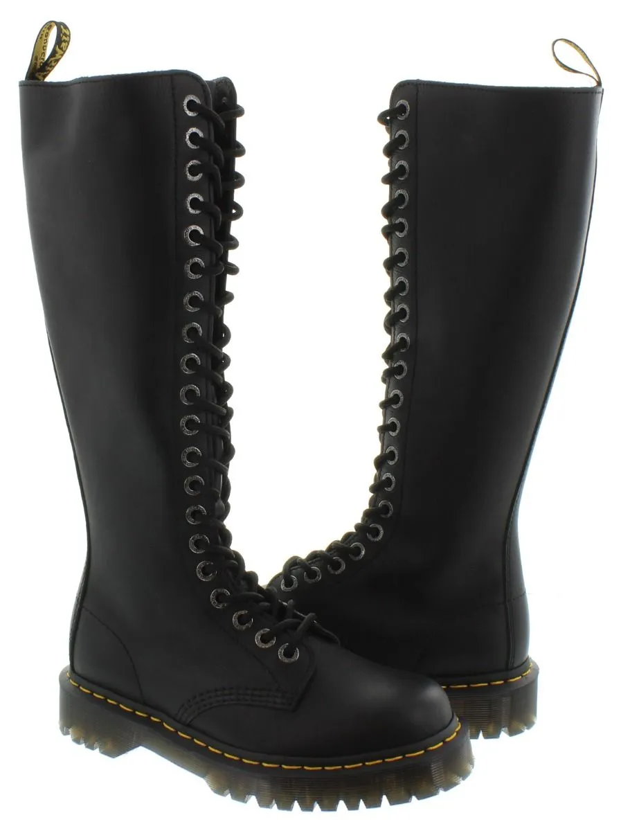 DR MARTENS Ladies 1B60 Bex Knee Boots In Black