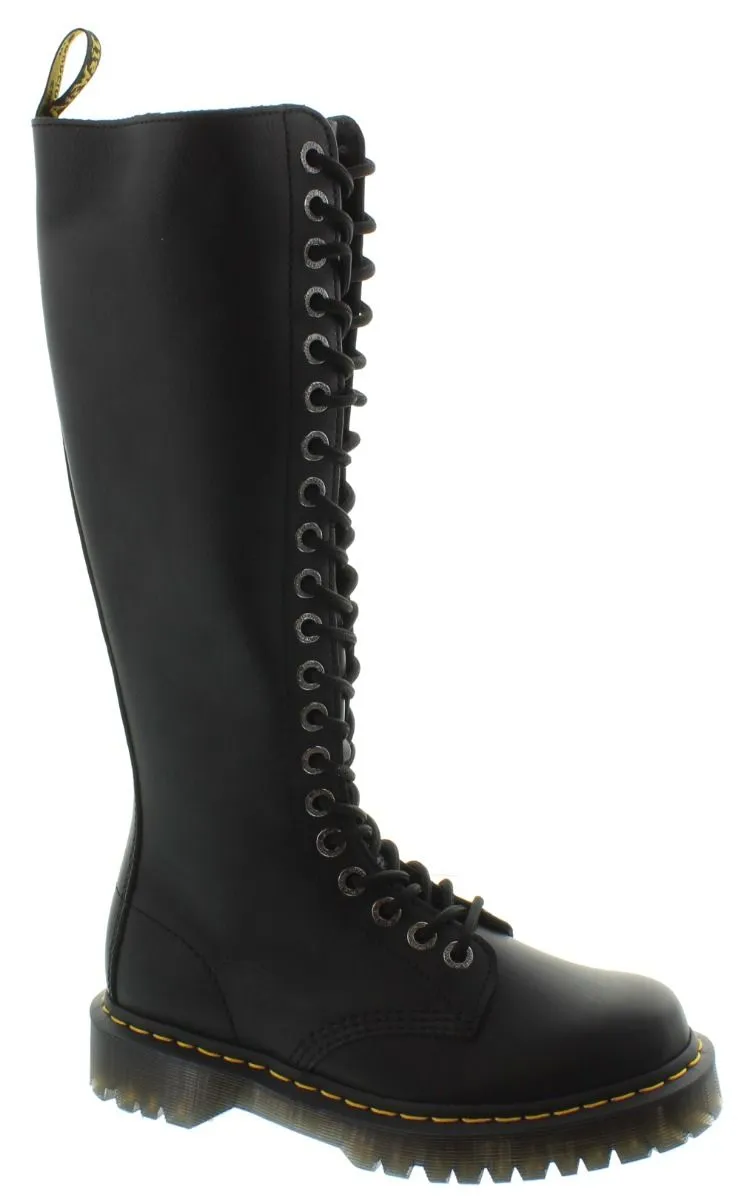 DR MARTENS Ladies 1B60 Bex Knee Boots In Black