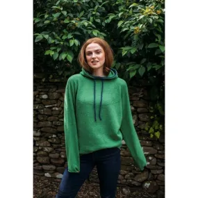 ERIBÉ Womens Corry Hooded Sweater in Watercress