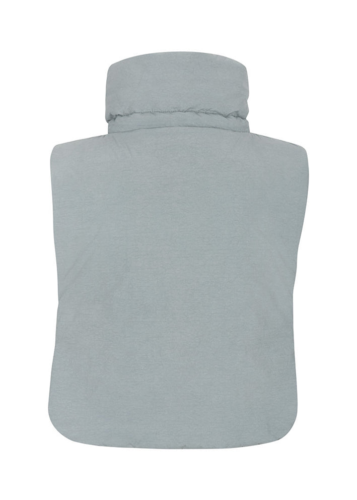 Esmé Studios Poppy Mock Collar Vest - Quarry