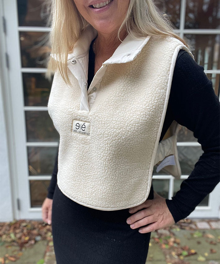 Esmé Studios Tora Bib Vest - Buttercream