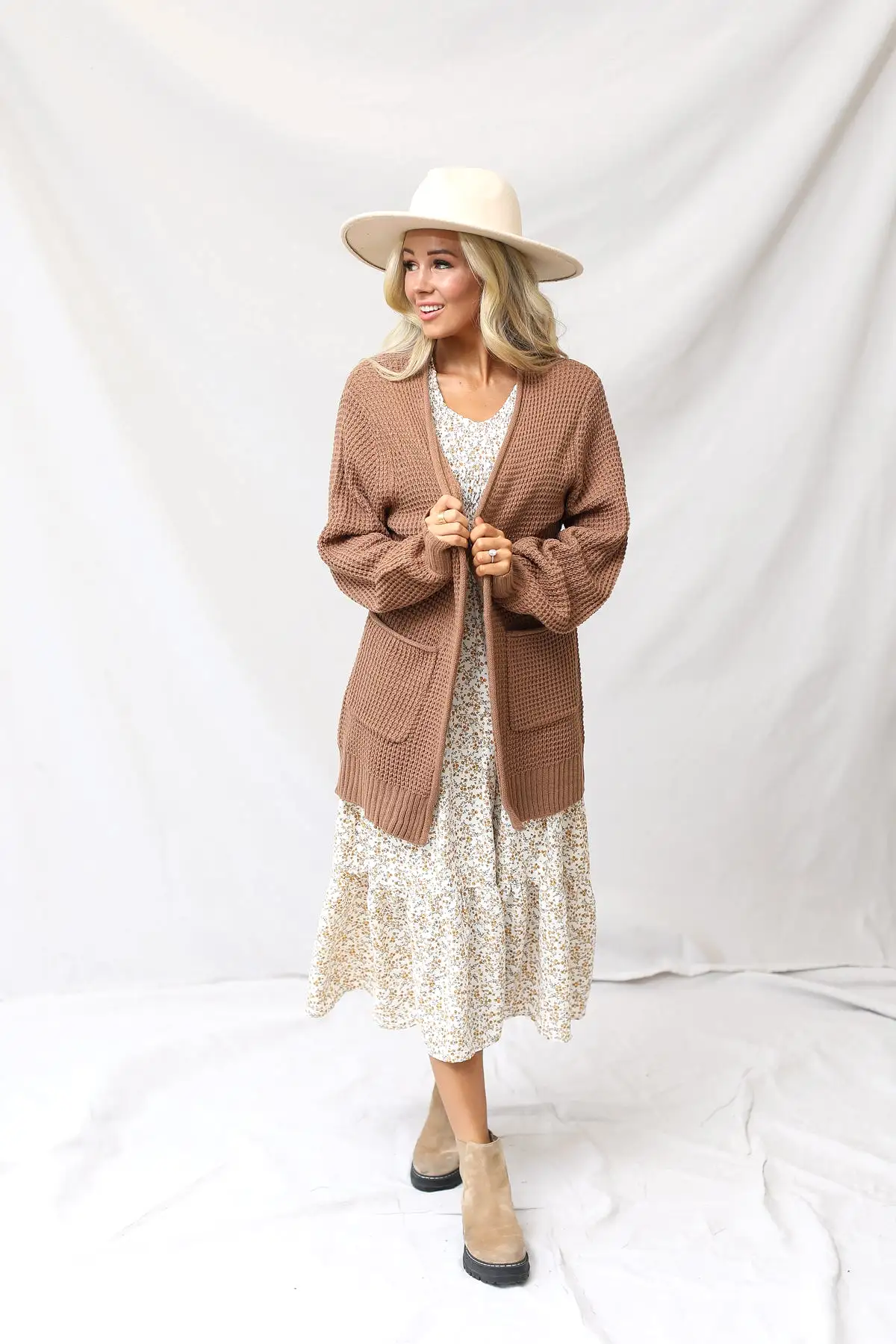 Fallbrook Waffle Cardigan