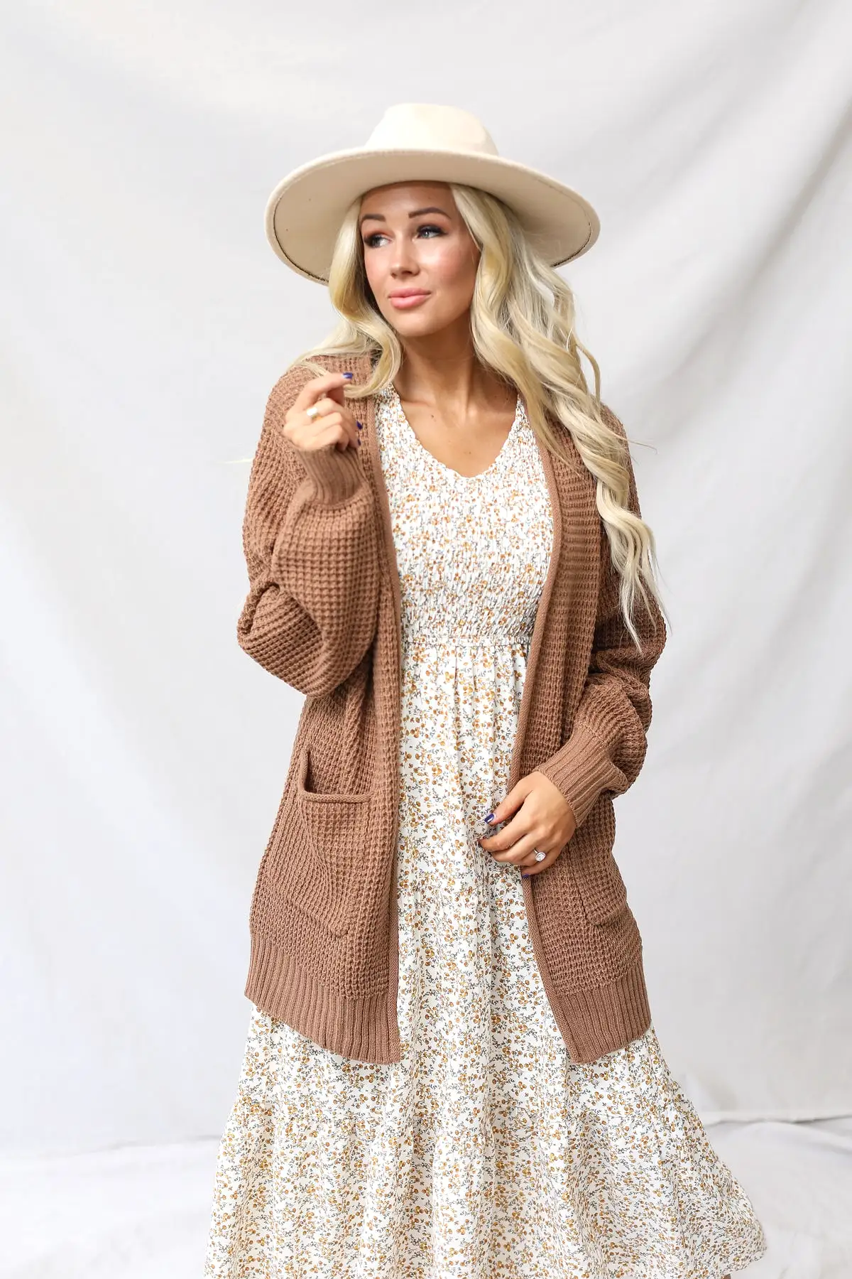 Fallbrook Waffle Cardigan