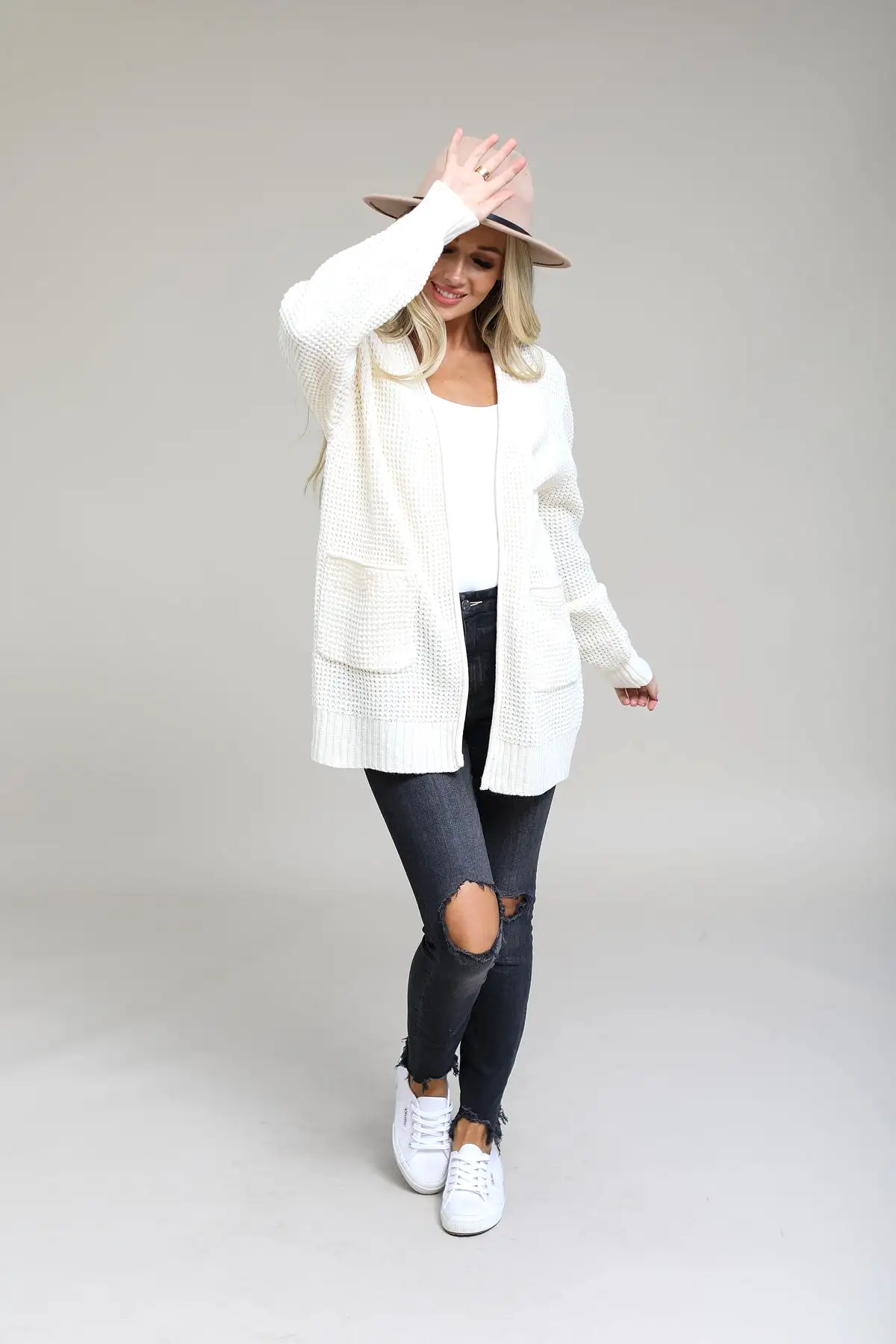 Fallbrook Waffle Cardigan