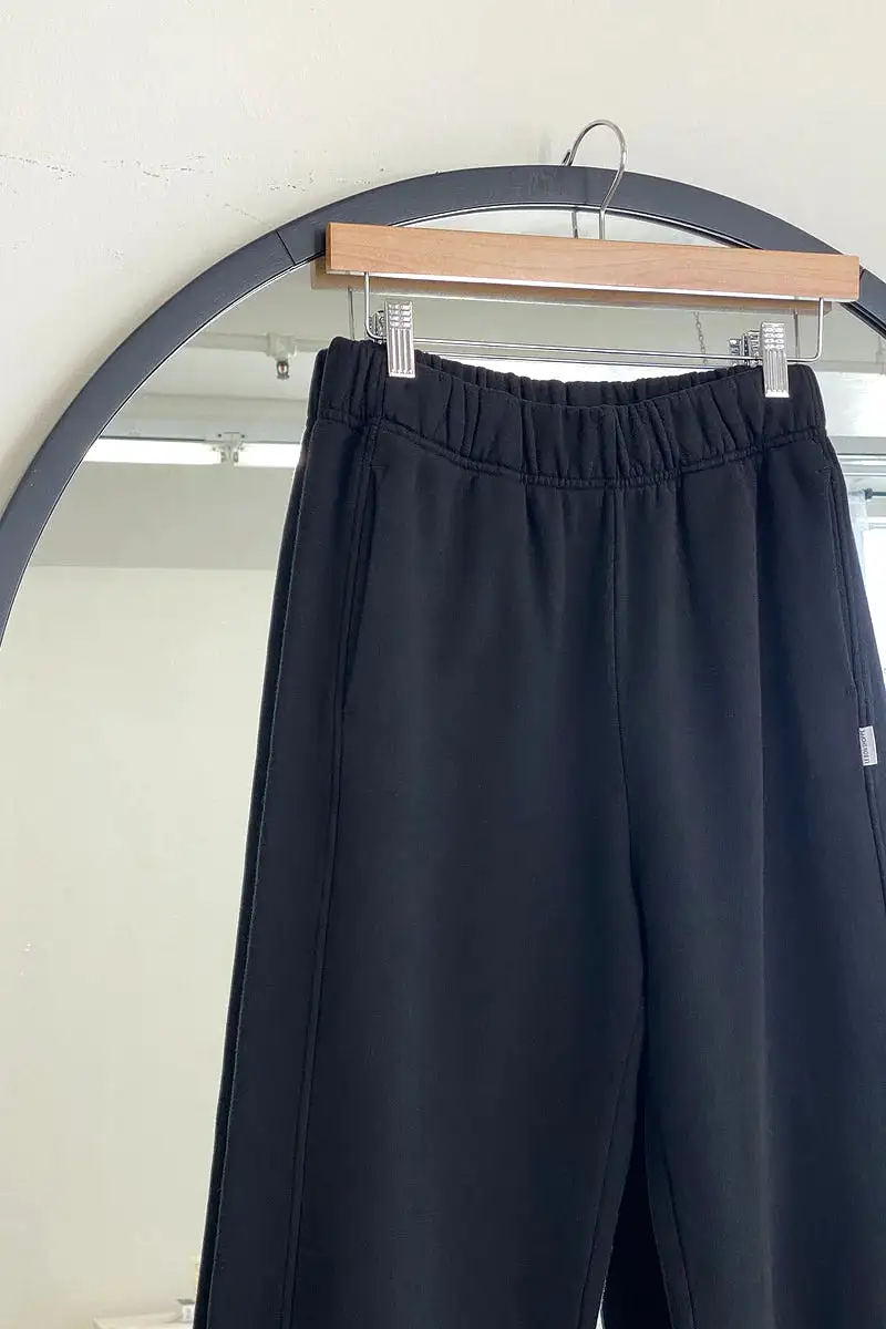 French Terry Balloon Pants - Black