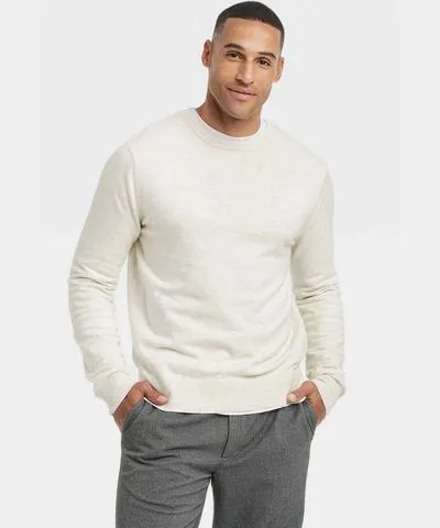 Goodfellow & Co Men's Soft Knit Crewneck Pullover Sweater